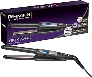 REMINGTON Haarglätter S5515 E51 PRO-Ceramic Extra Slim Straightener Ultra-Pro-Keramikbeschichtung Für Sanftes Gleiten, 15 Sek Aufheizzeit Und Sicherheitsabschaltung
