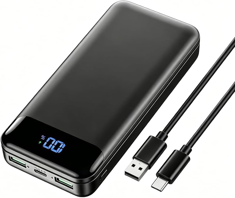 Enerwow Power Bank 27000 mAh 22.5 W USBC Fast Charging Power Bank | PD3.0 & QC4.0 Externer Akkupack ...