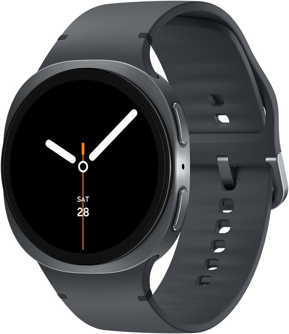 Samsung Galaxy Watch8 Smartwatch mit Galaxy AI, Fitness-Uhr und Fitness-Tracker, Sport Band, Wellness- und Schlaf-Coaching, 40 mm, Bluetooth, Graphite, 3 Jahre Herstellergarantie