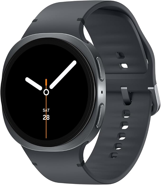 Samsung Galaxy Watch8 Smartwatch mit Galaxy AI, Fitness-Uhr und Fitness-Tracker, Sport Band, Wellness- und Schlaf-Coaching, 40 mm, Bluetooth, Graphite, 3 Jahre Herstellergarantie
