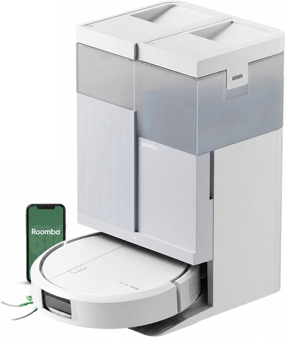 iRobot Roomba Plus 416 Saugroboter, AutoWash Basis, Rotierende Wischtücher | iRobot 20KPa, automatis...