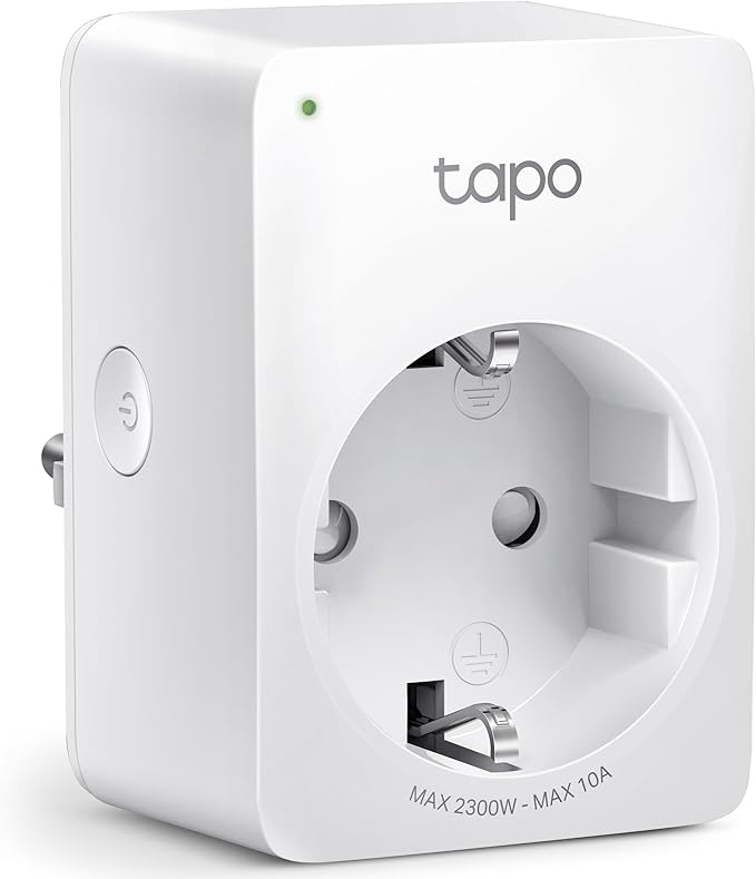TP-Link Tapo P100 WLAN Smart Steckdose, Smart Home WiFi Steckdose, Alexa Zubehör, funktioniert mit Alexa, Google Home, App gesteuert, Sprachsteuerung, Fernzugriff, Kein Hub notwendig, Mini, Weiß