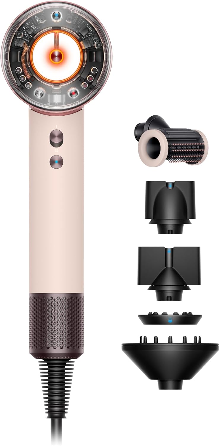 Dyson Supersonic Nural™ Haartrockner, Modellvariante Straight+Wavy Intelligente Temperaturregelung Zum Schutz Des Haars, Magnetische Aufsätze, Leistungsstarker Luftstrom