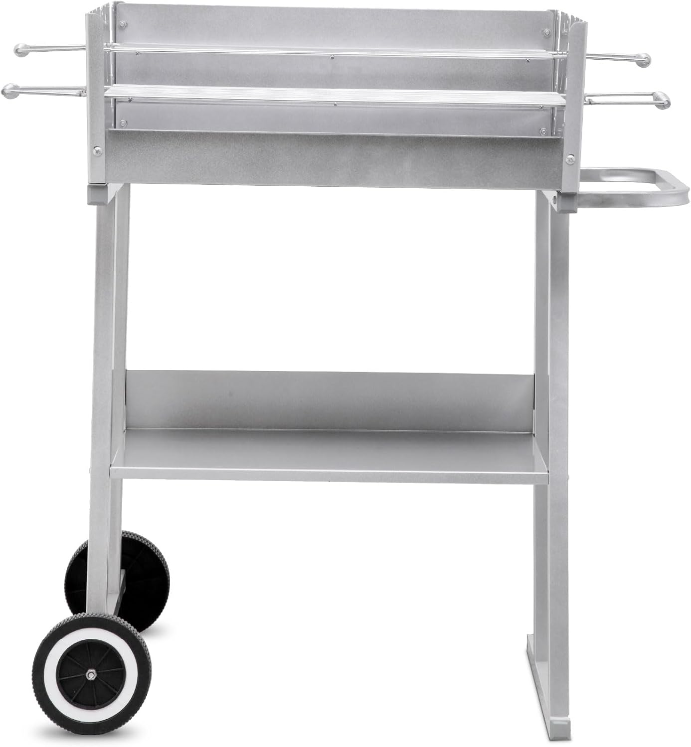 tepro Pasadena 1030 Holzkohlengrill – Großer BBQ‑Trolley mit ca. 58×41 cm Grillfläche, windstabilem Windschutz & 2 verchromten, höhenverstellbaren Grillrosten