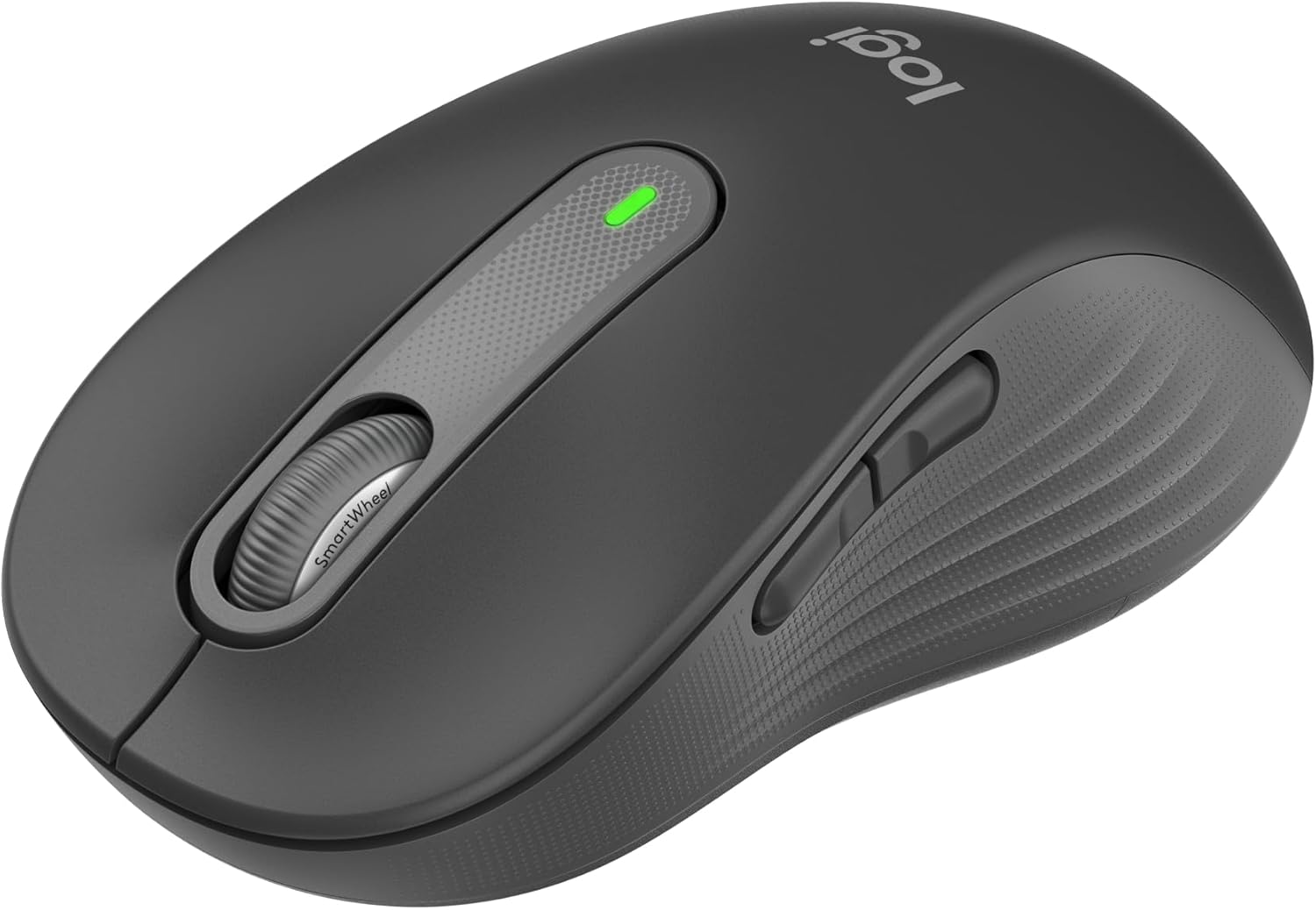 Logitech Signature M650 L Kabellose Maus - für große Hände Leise Klicks, Anpassbare Seitentasten, Bluetooth, Kompatibilität mit mehreren Geräten - Graphit