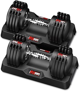 EnterSports 10kg/12kg/18kg/20kg/27kg/40kg Verstellbare Hanteln Einstellbare Platzsparende Hantel, Hanteln mit rutschfestem Griff,Gut für Zuhause, Büro, Fitnessstudio, Körpertraining