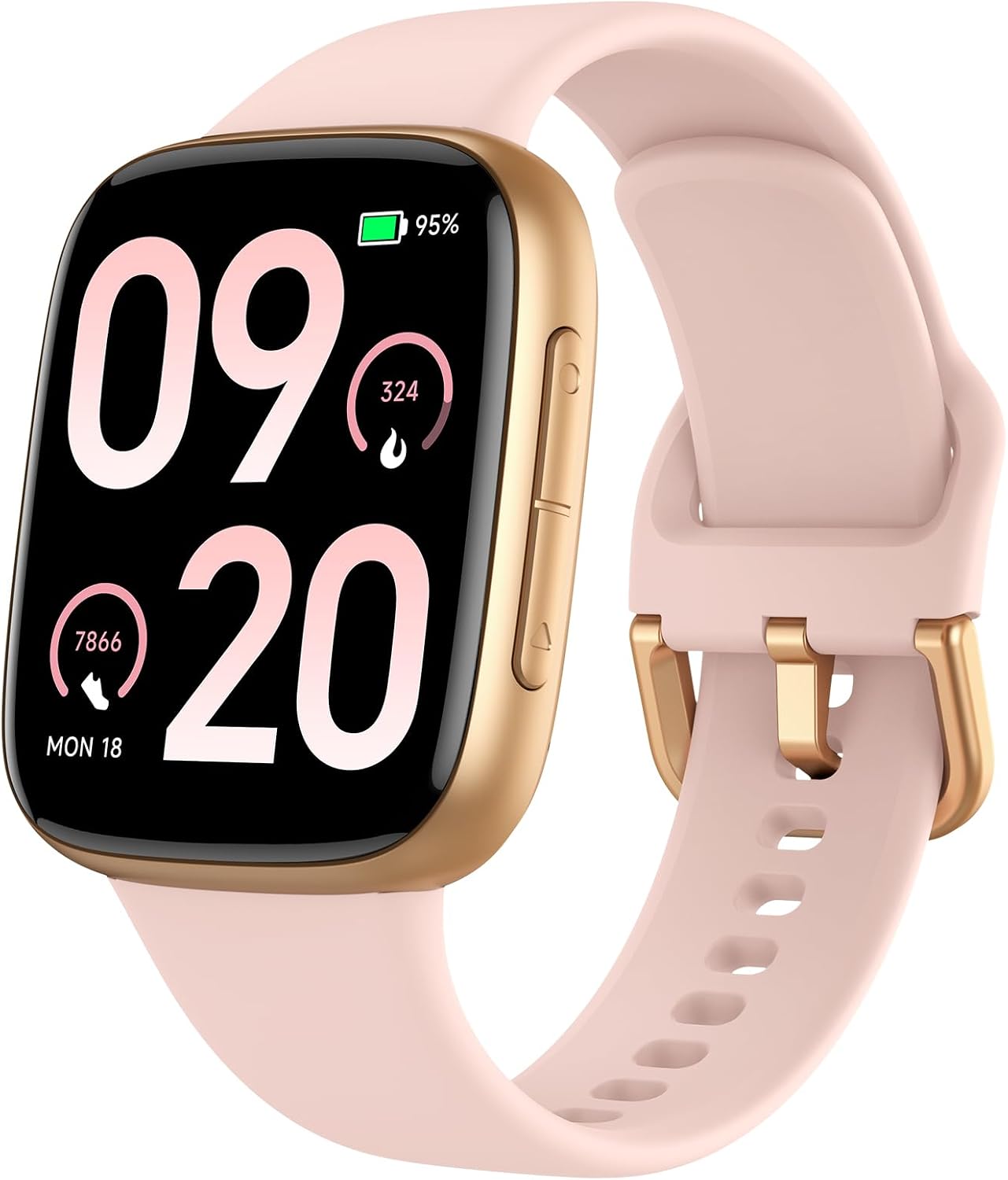 Smartwatch Damen Herren, 1,85″ AMOLED Touchscreen, Fitness Tracker mit Bluetooth Anrufen & KI, Herzfrequenz, SpO2, Schlaf- & Frauenzyklus-Tracking, 100+ Sportmodi, 3ATM Wasserdicht für iOS & Android
