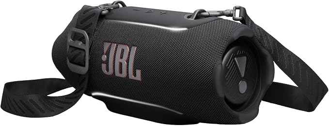 JBL Xtreme 5, Tragbarer Wasserdichter Lautsprecher, Schwarz Auracast, AI Sound Boost, Bluetooth 6.0, IP68‑Schutz, 28 Stunden Akkulaufzeit, Ambientebeleuchtung, Trageriemen Inklusive