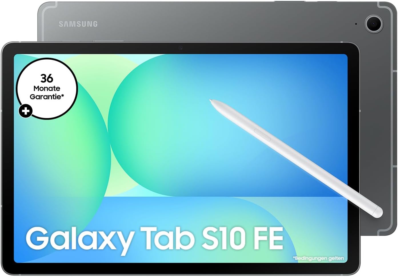 Samsung Galaxy S10 FE AI-Tablet, Android Tablet, 128 GB Speicher, 8 GB RAM, 27,70 cm/10,9" Display, Inkl. S Pen, Wi-Fi, Lange Akkulaufzeit, Gray, 36 Monate Herstellergarantie [Exklusiv auf Amazon]