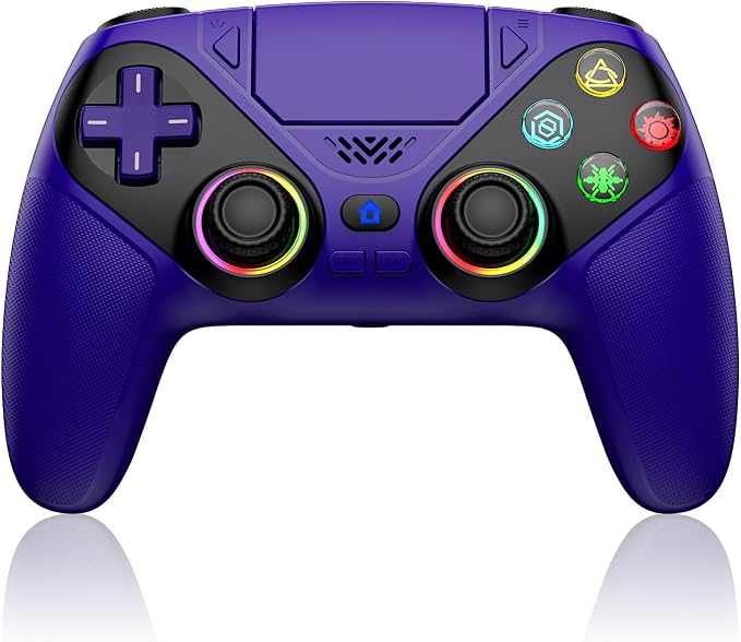 Nonbliep Wireless Controller für PS5/Slim/Pro/PC, Bluetooth mit Back Paddles, Turbo, Makro, Lautsprecher, Dual Vibration, 6-Achsen Sensor, Touchpad und 3.5 mm Audioanschluss