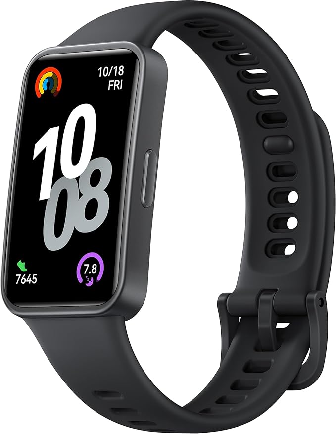 HUAWEI Band 10 Smartwatch, Fitness-Tracker, Schwarz Schlafanalyse, Durchschnittliche Herzfrequenzvariabilität im Schlaf, Bis zu 14 Tage Akkulaufzeit, für iOS & Android