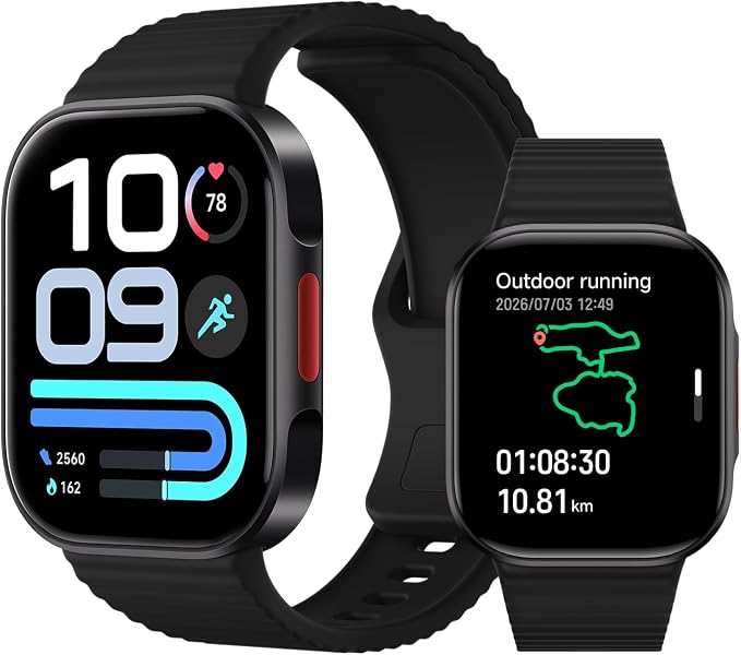XIAOMI Redmi Watch 6 Lite, Fitnesstracker, 18 Tage Akku, Black Smartwatch für Damen & Herren, 1,96" AMOLED-Display, Herz- und Schlafmonitor, 150+ Sportarten, 5-System-GNSS, 5ATM, BT