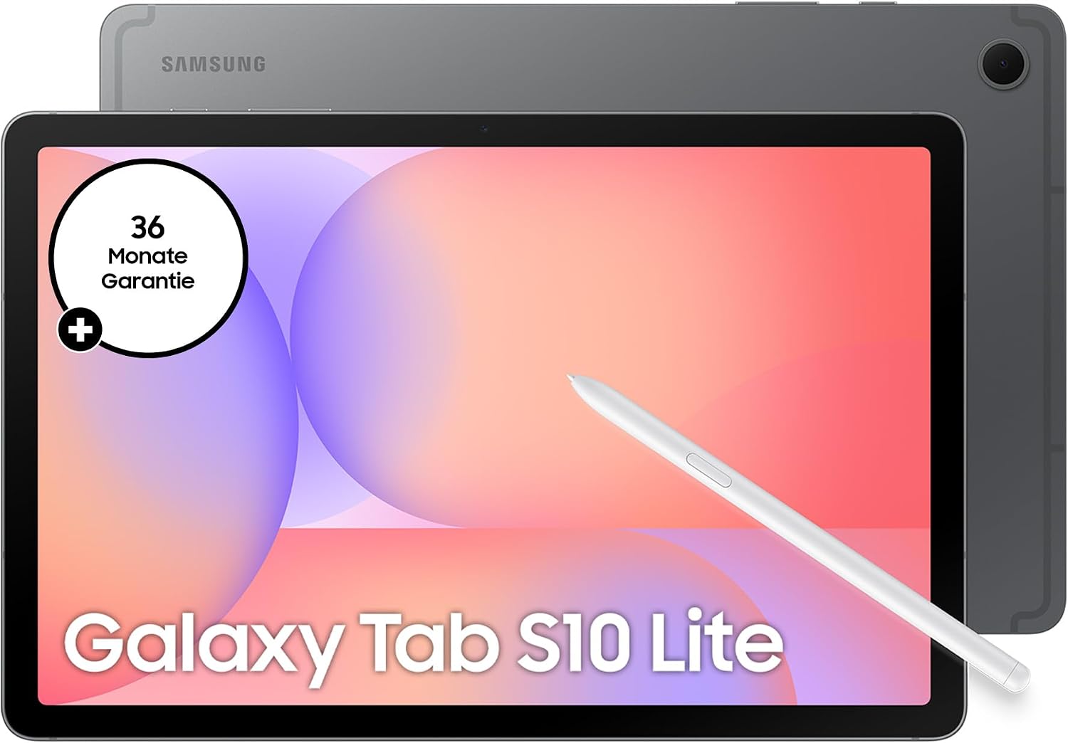 Samsung Galaxy Tab S10 Lite AI Tablet, Android Tablet, 6 GB RAM, 128 GB Speicher, 27,7 cm/10,9" Display mit 90 Hz, Inkl. S Pen, Wi-Fi, Grey, 3 Jahre Herstellergarantie [Exklusiv auf Amazon]