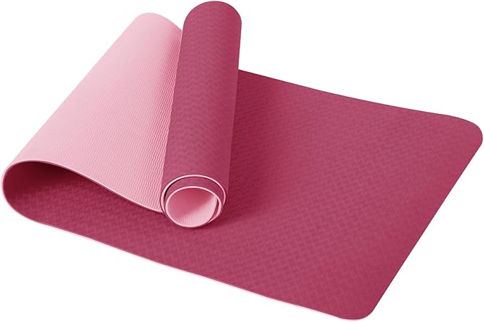 Narwhal Yogamatte TPE Rutschfest 6mm dick, Gymnastikmatte Sportmatte mit Tragegurt, Leichte Fitnessmatte für Yoga Pilates Workout Zuhause & Outdoor 183x61x0.6cm