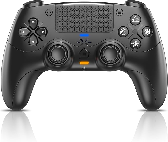 Dinosoo Wireless Controller für PS5/PC, Volle Funktionsvielfalt | Smart Adaptiv Triggers, HD-Linearv...