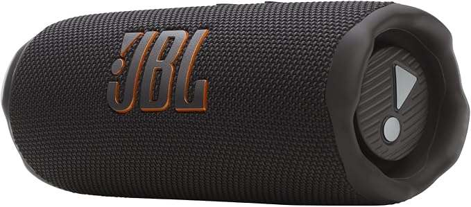 JBL Flip 7, kabelloser tragbarer Bluetooth-Lautsprecher, 16 Stunden Akkulaufzeit, IP68 wasserdicht, Staub- und stoßfest, JBL Pro Sound mit AI Boost, Auracast Multi-Speaker-Verbindung, Schwarz