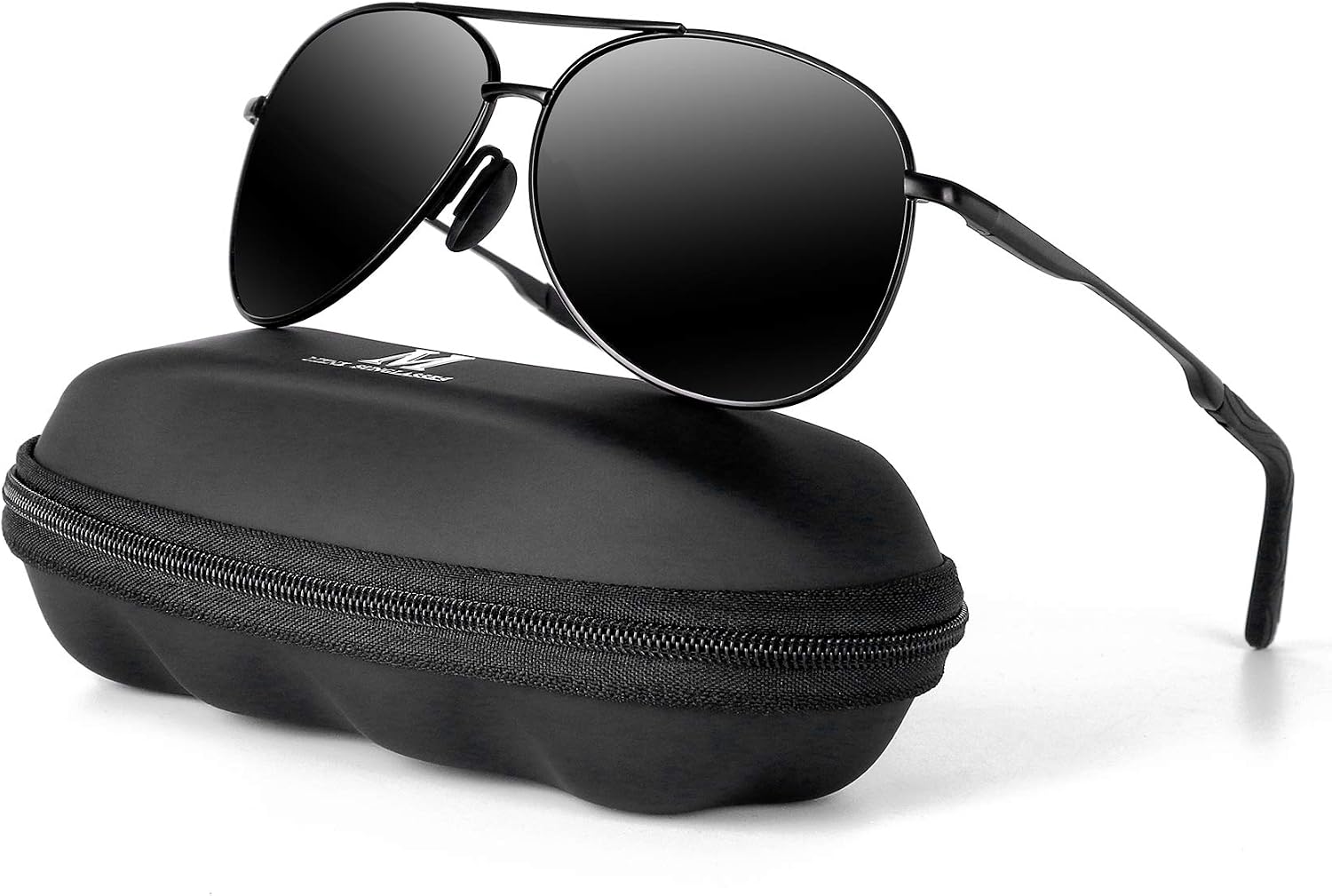 MXNXEU Sonnenbrille Herren Polarisiert Unisex Pilotenbrille | Fahrerbrille,Herren/Damen Leicht Metal...
