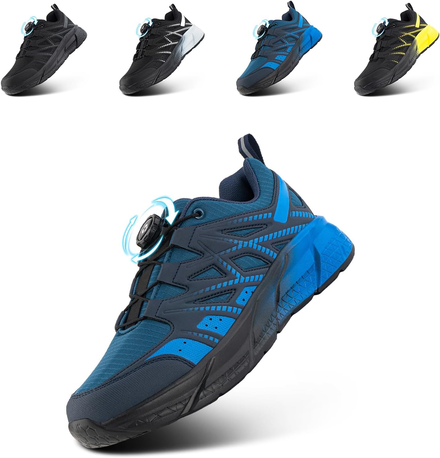 Hitmars Laufschuhe Herren Damen mit Drehverschluss Sneaker Sportschuhe | Leicht Turnschuhe Traillauf...