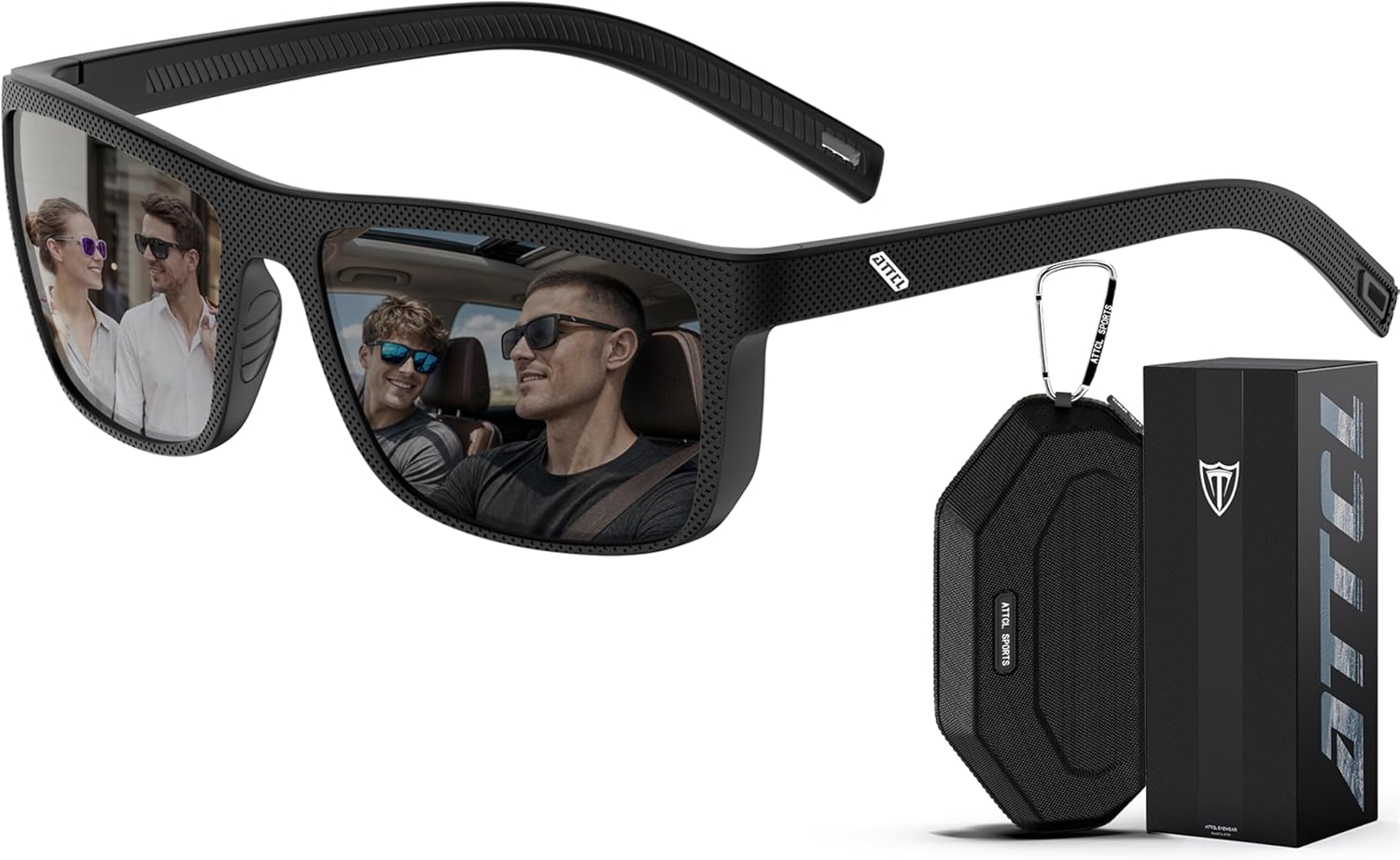 ATTCL Sonnenbrille Herren Polarisiert UV400 Leicht TR90 Autofahren Reise | HD TAC Linse, Blendschut...