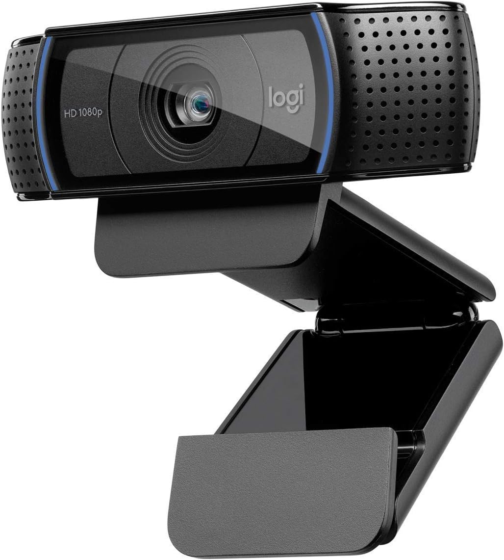 Logitech C920 HD PRO Webcam Full-HD 1080p, 78° Sichtfeld, Autofokus, Stereo-Sound, Belichtungskorrektur, USB, PC/Mac/ChromeOS/Android - Schwarz