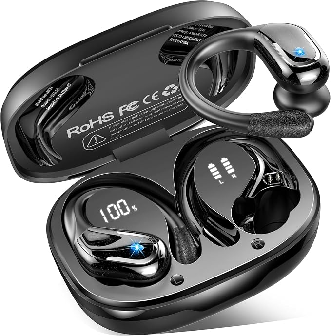 2026 Kopfhörer Kabellos Bluetooth 5.4 Kopfhörer Sport mit 28 EQ APP, 75Std | Tiefer Bass HiFi-Stere...