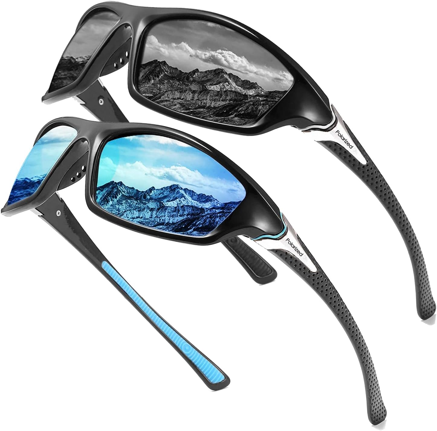 Perfectmiaoxuan Fahrradbrille Polarisierte Sonnenbrille Herren Damen, Vintage Elegant Brillengestell...