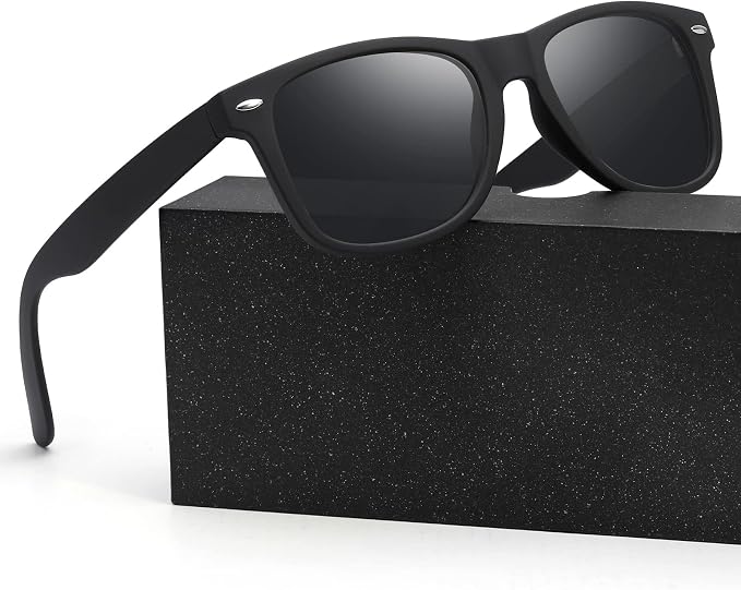 Glapeame Polarisiert Sonnenbrille Herren Damen-Sunglasses Men-Sportbrille | Sonnenbrillen,Schwarz,Unisex,Retro,Klassische,...