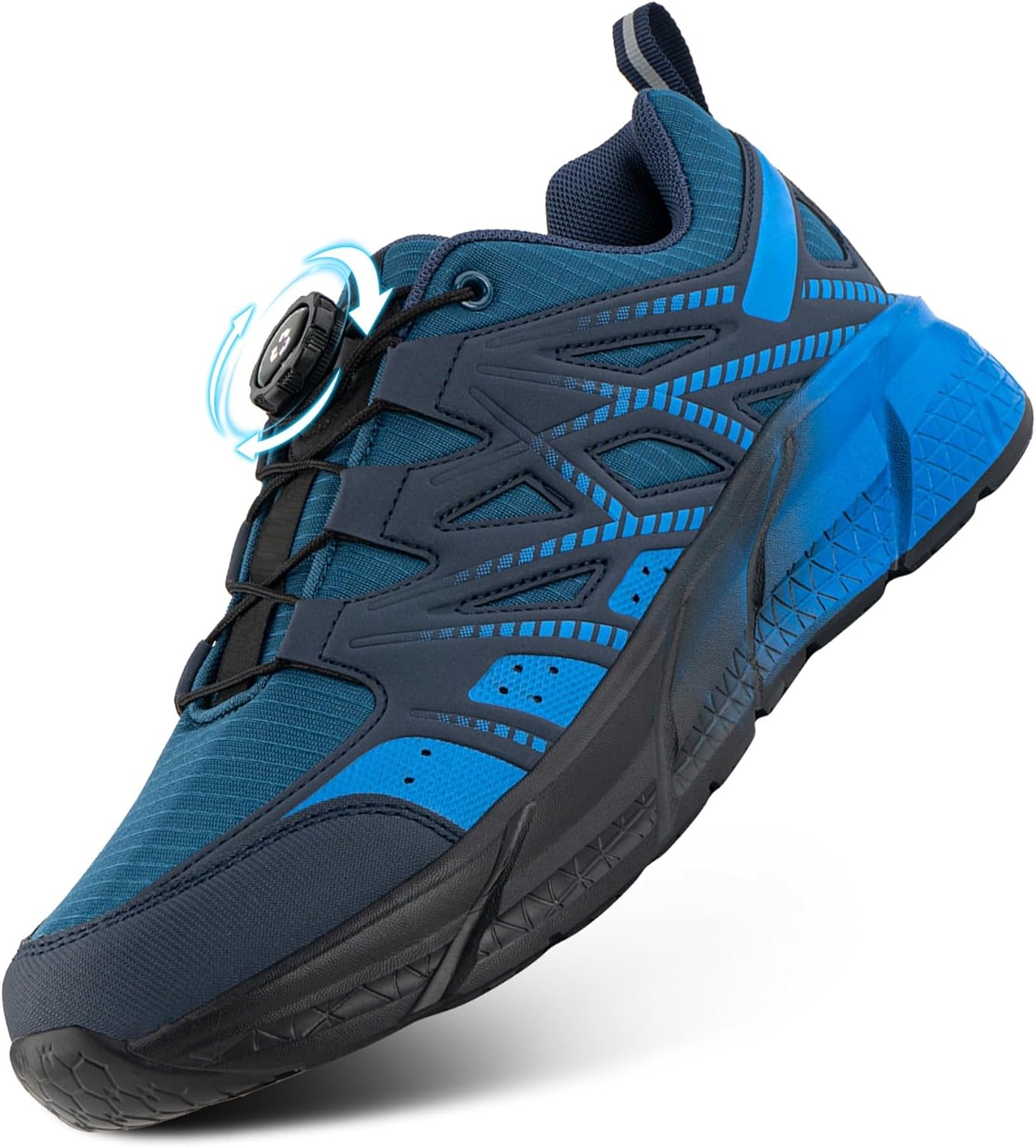 Hitmars Laufschuhe Herren Damen mit Drehverschluss Leicht | Schnellschnürung, Atmungsaktives, Fußgew...