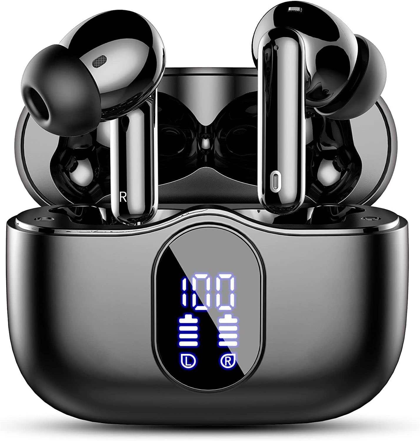 Kopfhörer Kabellos Bluetooth, Bluetooth 5.4 Kopfhörer, Tiefer Bass Ohrhörer | 4 ENC Lärmreduzierung ...